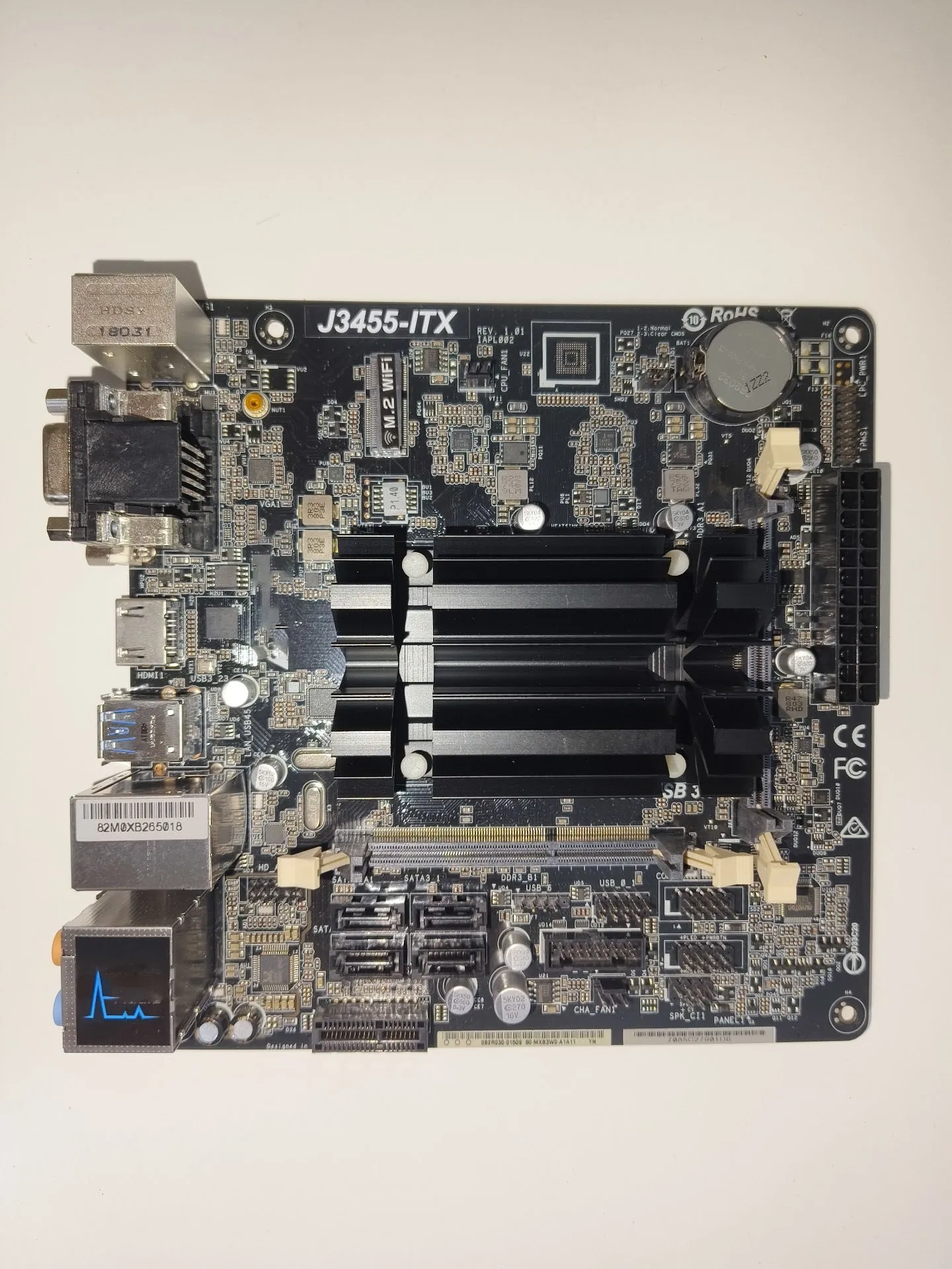 

J3455-ITX Super Alloy ITX Motherboard , Quad-Core Processor J3455 DDR3/DDR3L 1866 SO-DIMM