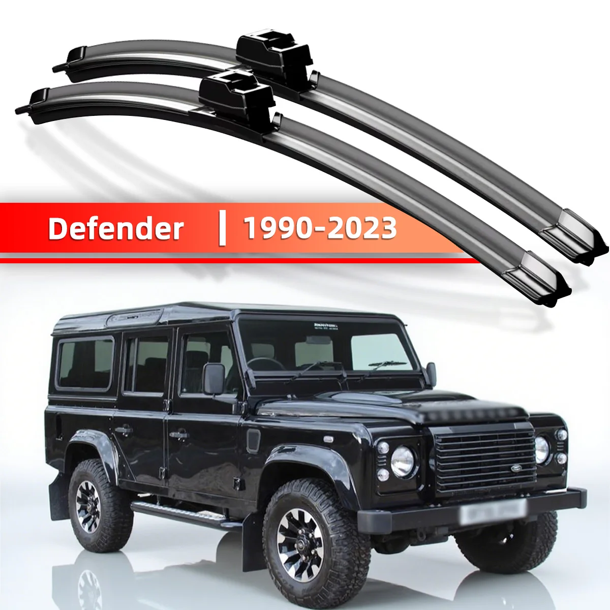 2PCS Auto Scheibenwischer Geeignet Für Land Rover Defender 1990-2023 Auto Wischer Klingen Automotive Teile 1998 2012 2016 2019 2022