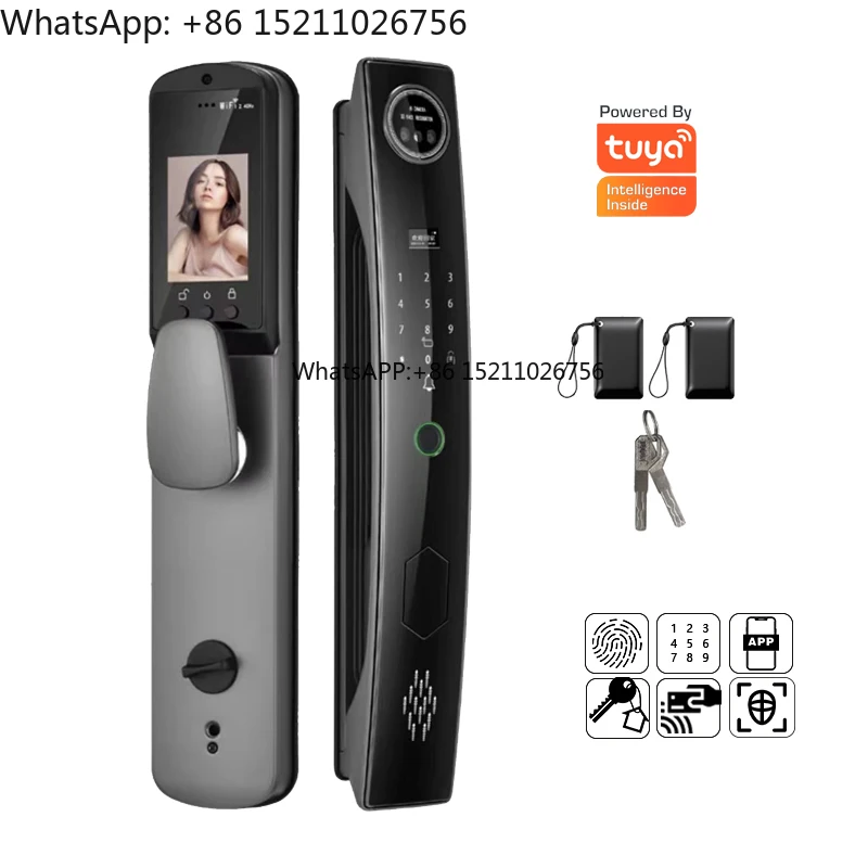 

Digital Electronic Smart Door Lock with Camera Wifi Tuya Face Smart Lock Code Password Biometric Fingerprint Lock