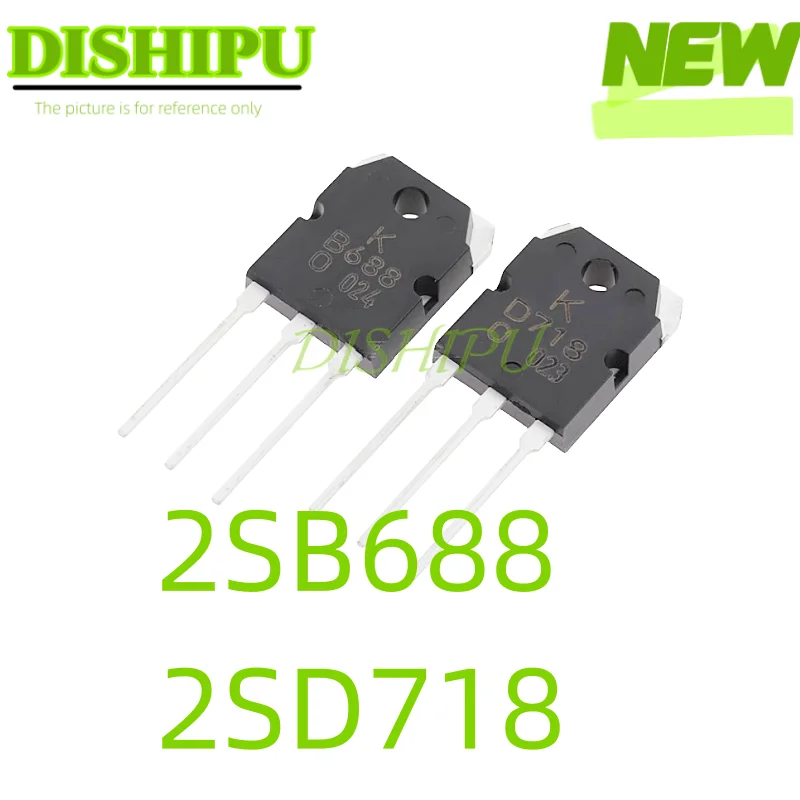 

Original, 10 Pieces, D718, B688, To-3P, 2Sd718, 2Sb688, To-3P, Wholesale