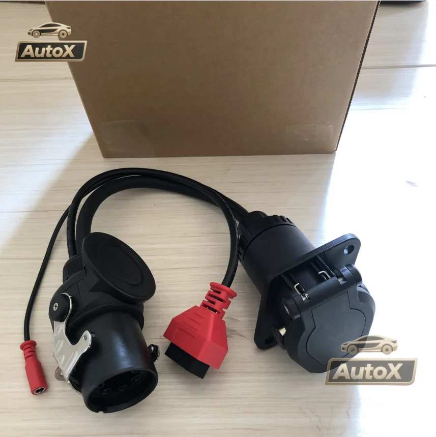 كابل محول Auto X EBS ISO 7638 Obd2 تشخيص المقطورة لبوش، لـ Autel، لمركبات Autocom وغيرها من المركبات الشاحنات
