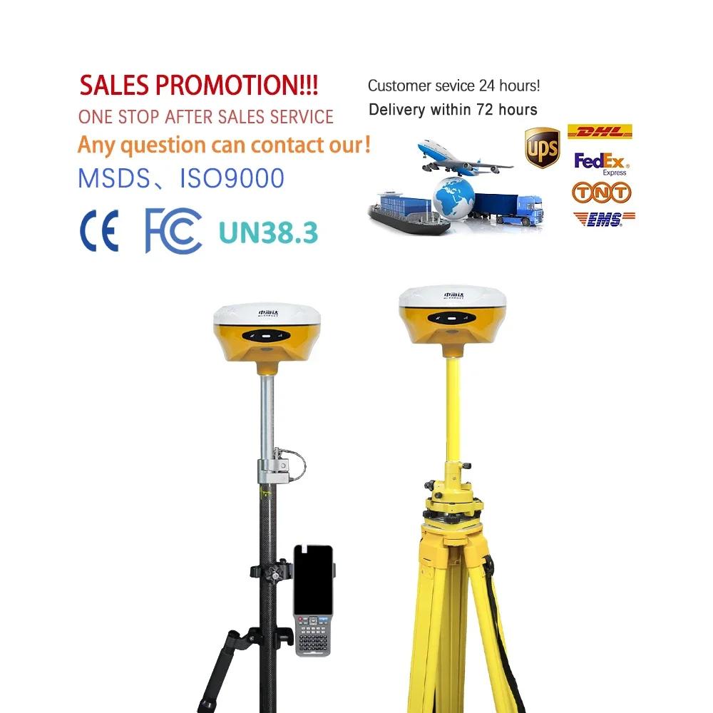 High Precision Hi target V300 Gnss Rtk for Land Surveying Waterproof IP68 Gps Receiver Rtk