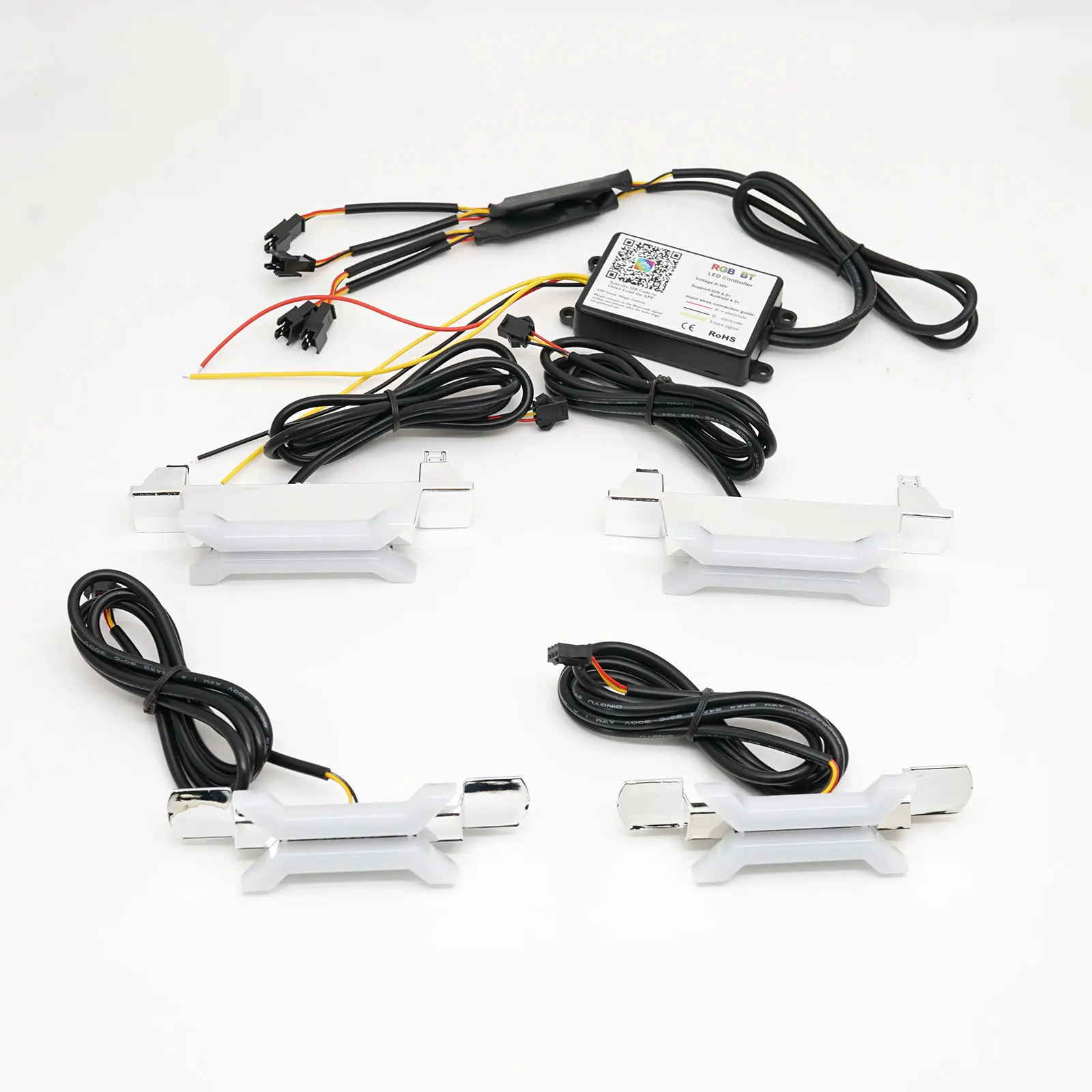 X Concept Angel Eyes RGB Color-Chasing Revolving Dynamic Turn Signals Bluetooth Sequential Flowing For BMW 1 2 3 4 5 6 7 Series