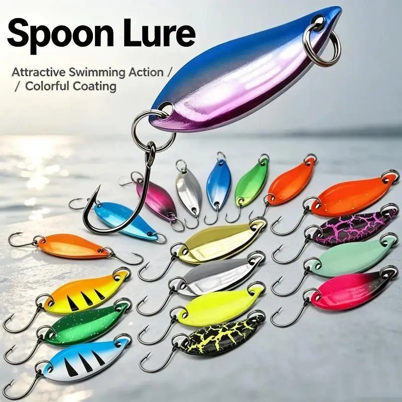 2.5g 2.5g Fishing Spoon Lures 1/12Pcs Copper Metal Baits Realistic Reflection for Stream Trout Freshwater Fishing - Aliexpress Deal