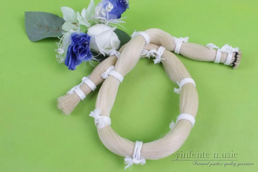 

High quality 250g Bow Hair For violin cello bow Natural Horse Tail Violin bow parts