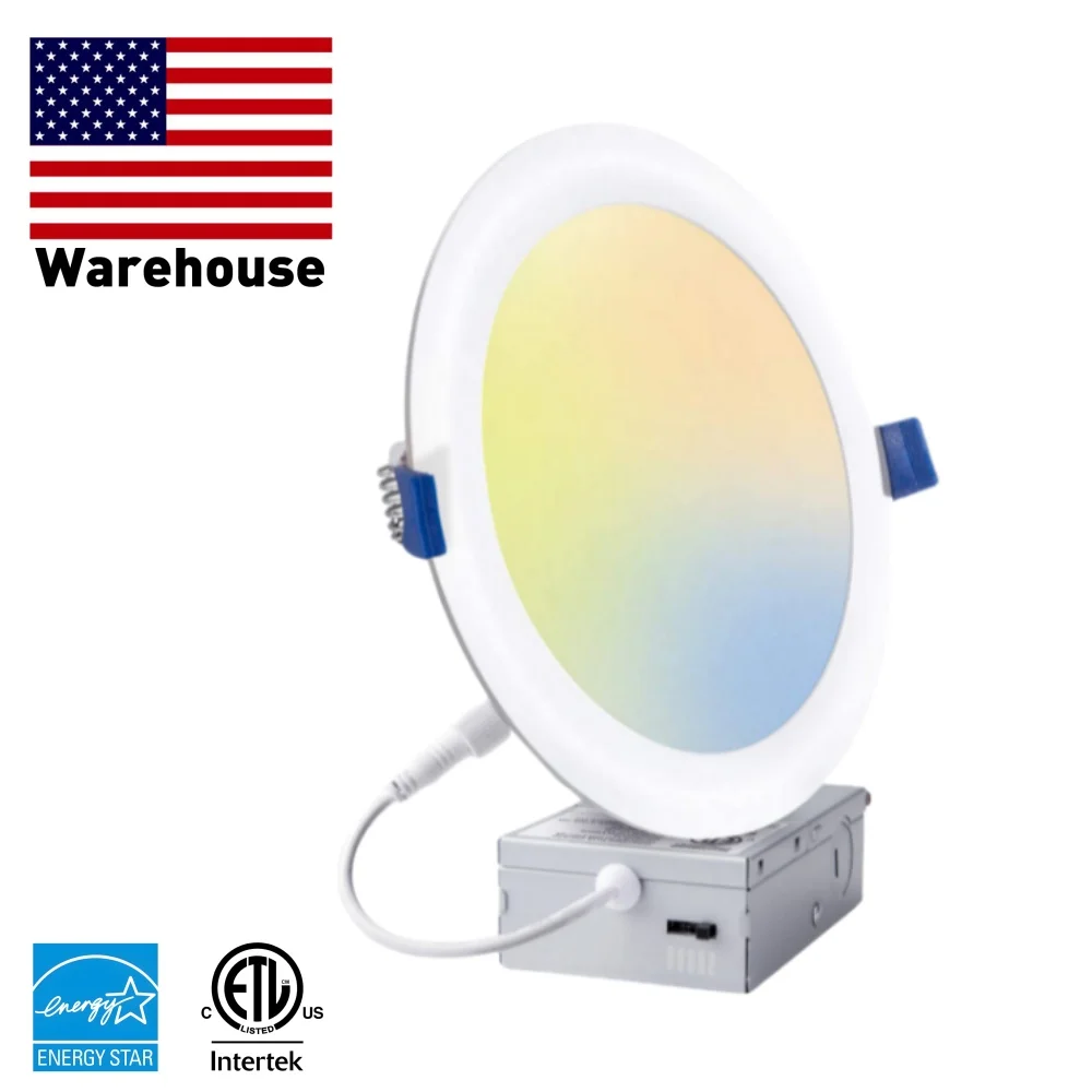 Canada USA LED Recessed Downlight Dimmable 5CCT Pot Lights Indoor House Home Bedroom 4 Inch Smd 2835 Ip20 Slim Panel Light