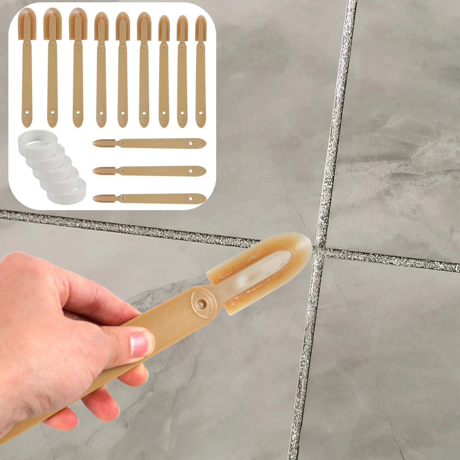 

Rubber joint filling shovel anti scratch joint filler tool Smooth rubber joint filling tool with hanging hole joint filling tool