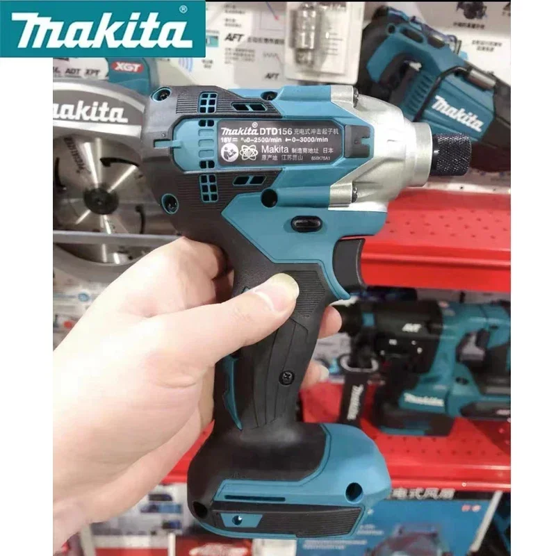 MAKITA DTD156Z 18V Cordless Impact Driver Bare Metal 155 Nm 1/4” Torque Compact Electrical Screwdriver Makita Power Tool DTD156