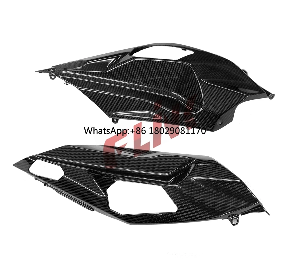 100% penutup lampu belakang serat karbon Prepreg Full karbon untuk KAWASAKI Ninja H2 SX 2018 +