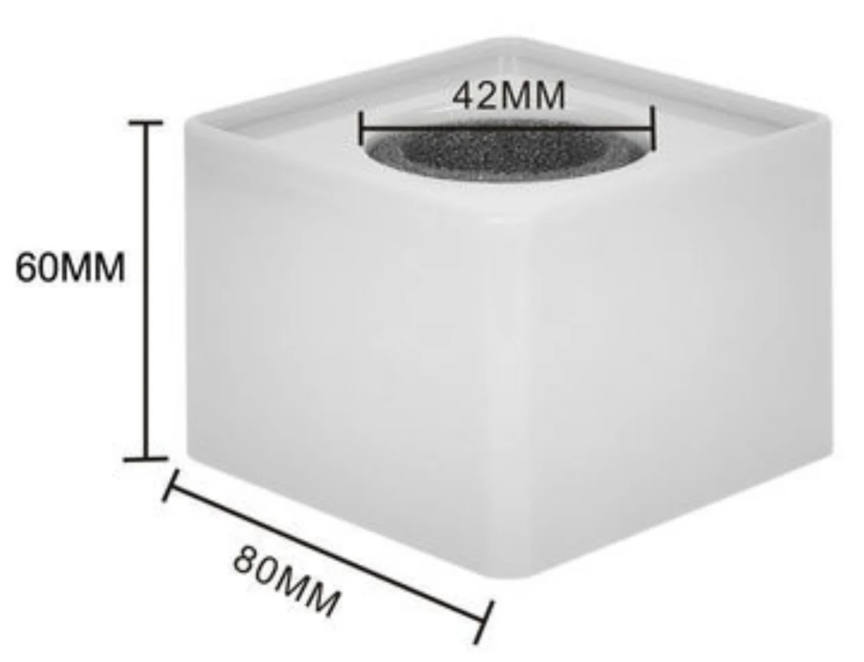 AOSHEN Microphone Flag Station ABS Acrylic PVC Square Cube for Triangle DIY Logo Stickers Interview Mic Cover кубик на микрофон - Image 5
