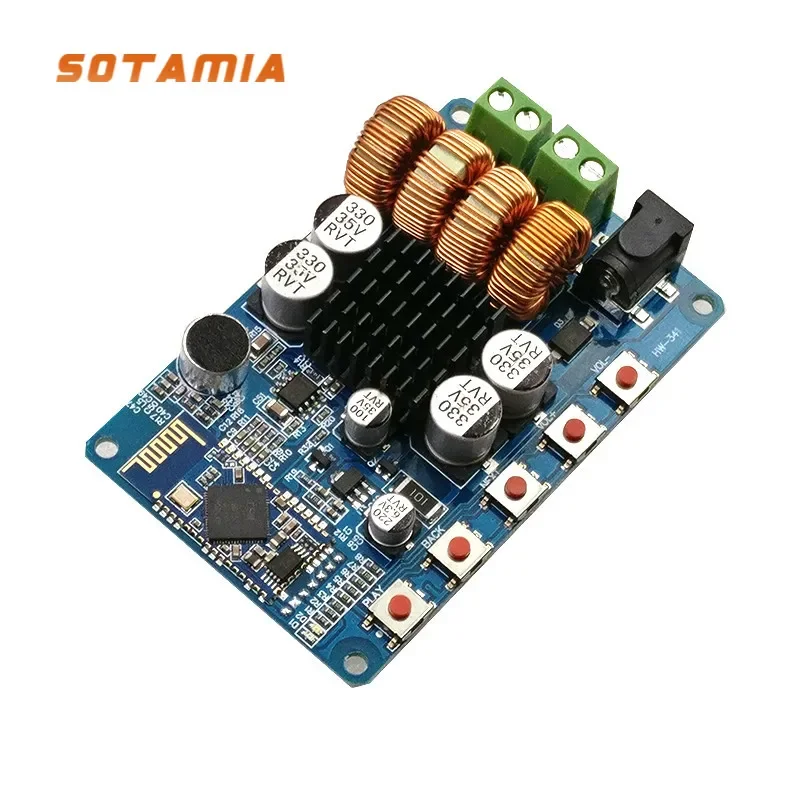 

SOTAMIA TPA3116 Bluetooth 4.0 Amplifier Audio Board 2x50W Stereo Power Amplificador Speaker Amplifier Home Sound Theater DIY