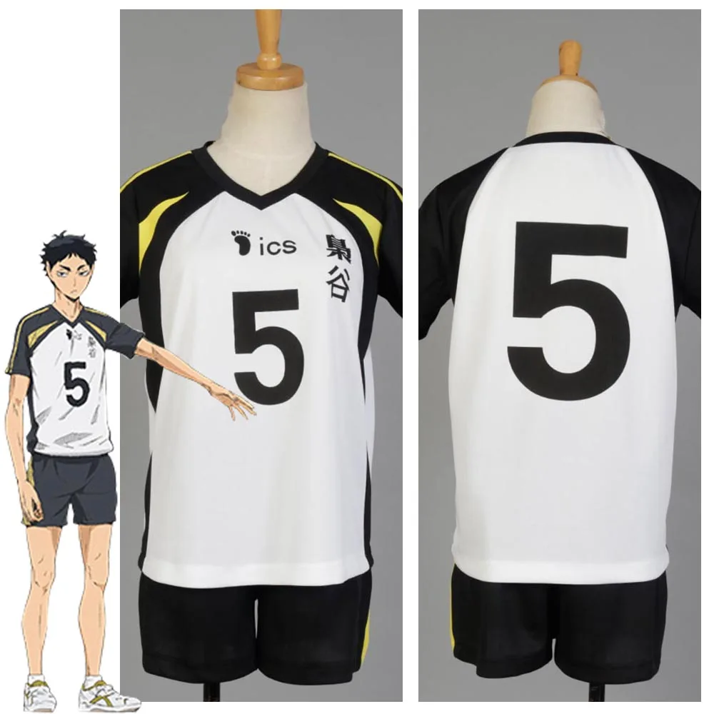 

Fukurodani Academy Uniform Akaashi Keiji Koutarou Team Haikyuu Cosplay Kostuum Volleybal Jersey Sportkleding Uniform NO.5