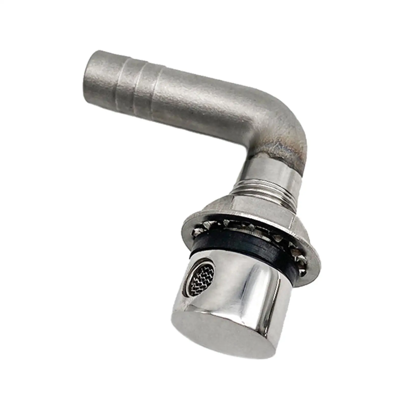 Boat Fuel Tank Vent 90° Elbow Universal with Mounting Gasket Hardware Fitting for 5/8