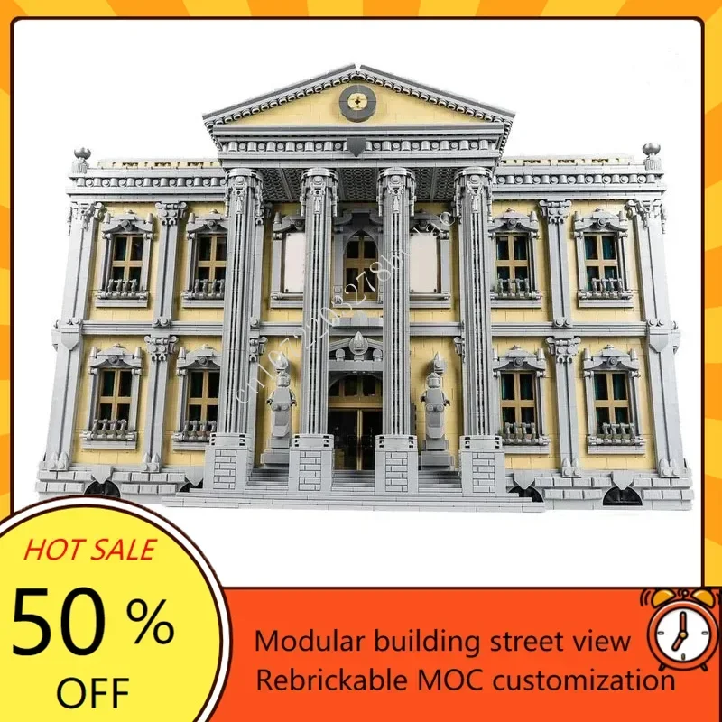 13861PCS Space War Military MOC Model Custom Puzzle Court House MOD Architecture DIY Holiday Assembly Toy Educational Gift