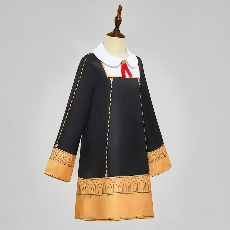 أزياء الهالوين لعام 2025 أزياء أنيمي فاميلي التأثيرية أنيا Vervalser Jurk Voor Meisjes أزياء الهالوين للأطفال Jurken Hoofdtooi