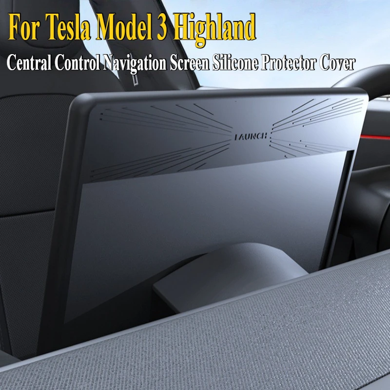 

Для Tesla Model 3 Highland 2025 центральный навигационный экран управления, силиконовая защитная крышка, рамка для салона автомобиля, модифицированный аксессуар