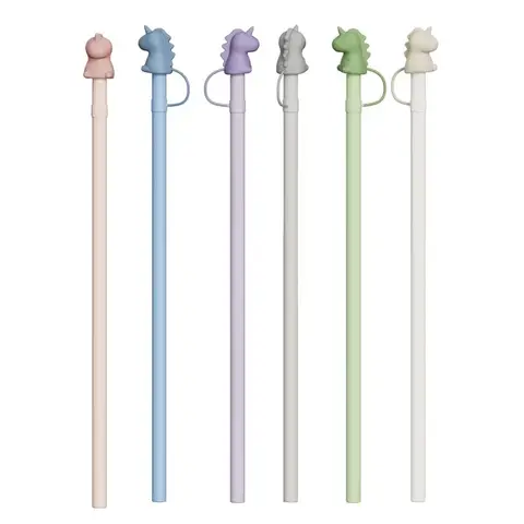 Long Silicone Straw with Cover for Stanley 40/30 Oz Tumbler Replacement Drink Accessories Durable and Flexible 32CM Long