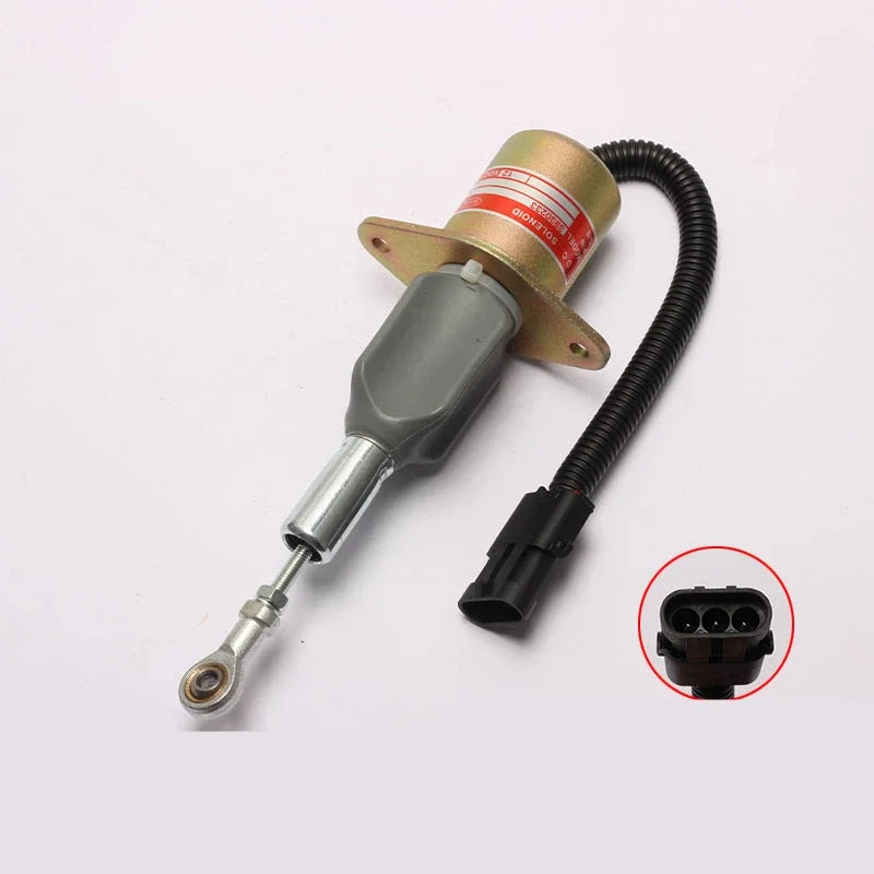 Suitable for Cummins engine parking flameout solenoid valve 3930233 3930234 electromagnet switch