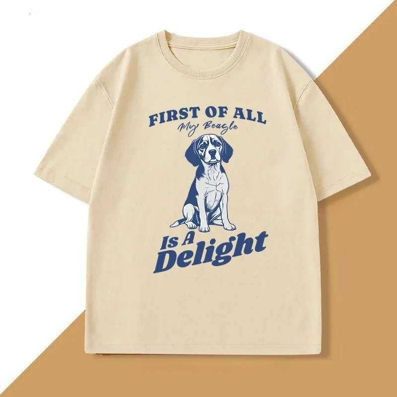 بيغل الكلب تي شيرت لطيف بيغل عاشق تي شيرت المرأة تي شيرت مطبوع موضة الكلب أمي تي شيرت عادية كم قصير تيز الجرافيك تي شيرت