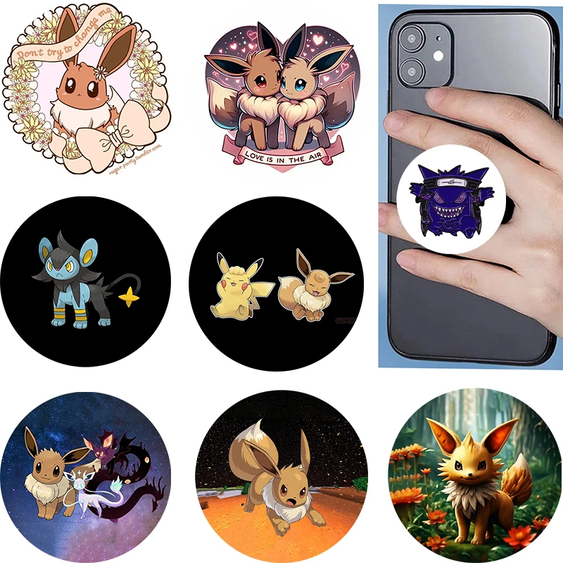 

Anti Fall Phone Holder P-Pokemons For iPhone 16 Griptok Mobile Phone Holder Stand Finger Ring Soporte Movil Pro iPhone 15Pro Max