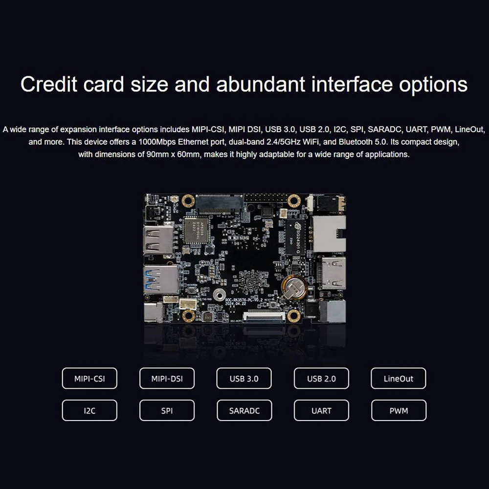 firefly ROC-RK3576-PC Main Board RK3576 Octa-Core 64-Bit AIOT Processor Low-Power Large Model Mini PC Computer 2.2GHz 6 Tops Npu - Image 5