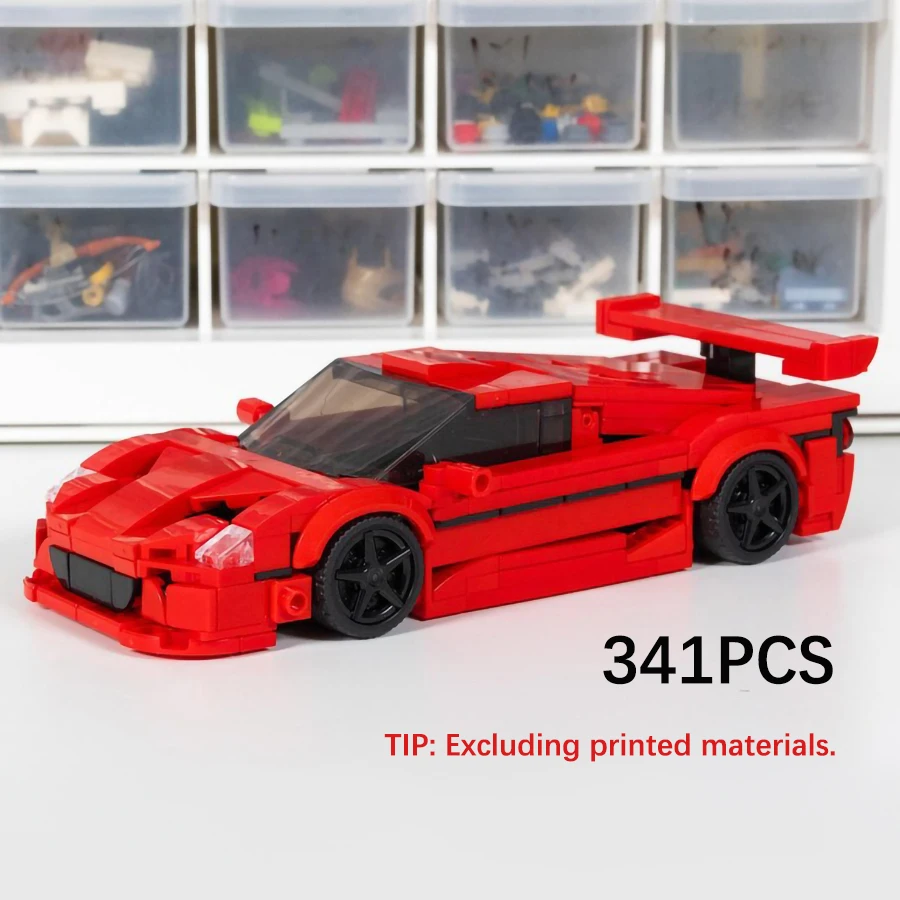 MOC-94352 Assembly Model ToysRacing Supercar Model Building Blocks 307PCS Technology Bricks Gifts Education Ornaments