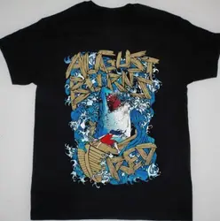 AUGUST BURNS RED - SHARK Short Sleeve Black Size S-5XL Shirt