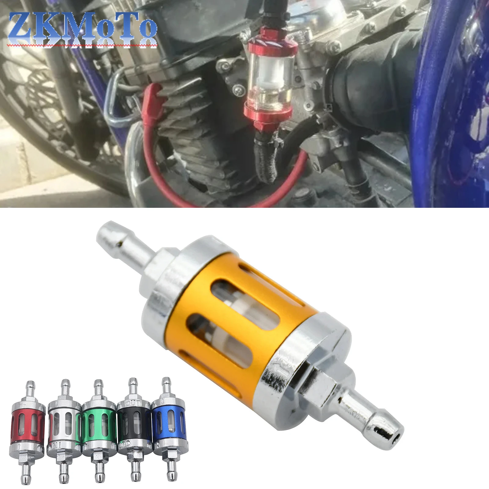 

Универсальные Запчасти для мотоцикла 8 мм/0,31 дюйма, стеклянный фильтр с ЧПУ для газа, топлива, бензина, масла для ATV KTM, Honda, Kawasaki, Husqvarna, Yamaha, Suzuki