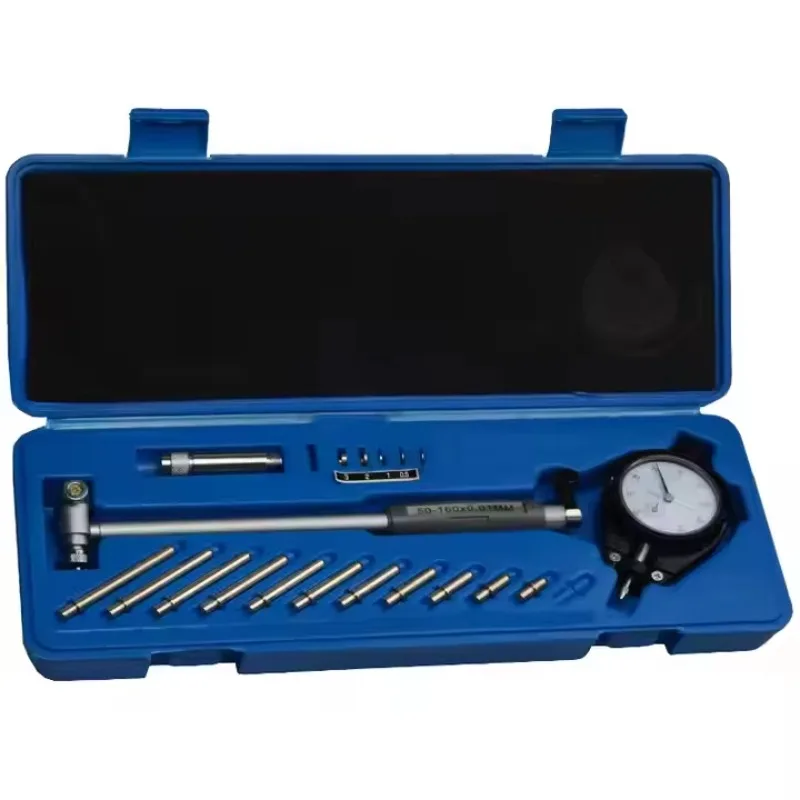 Metric And Inch Dial Bore Gauge 50-160mm With Blue Plastic Box Packaging Hot Selling Product
