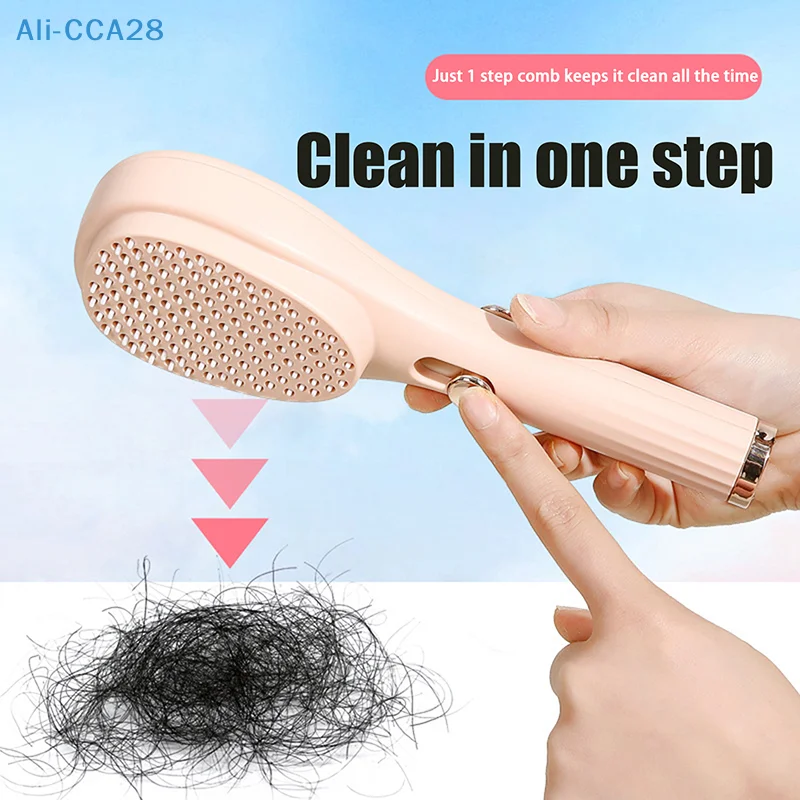 Self Cleaning Hair Massage Airbag Comb Magic Retractable Comb Anti-static Hair Smoothing Comb Scalp Cleaning Massage Comb