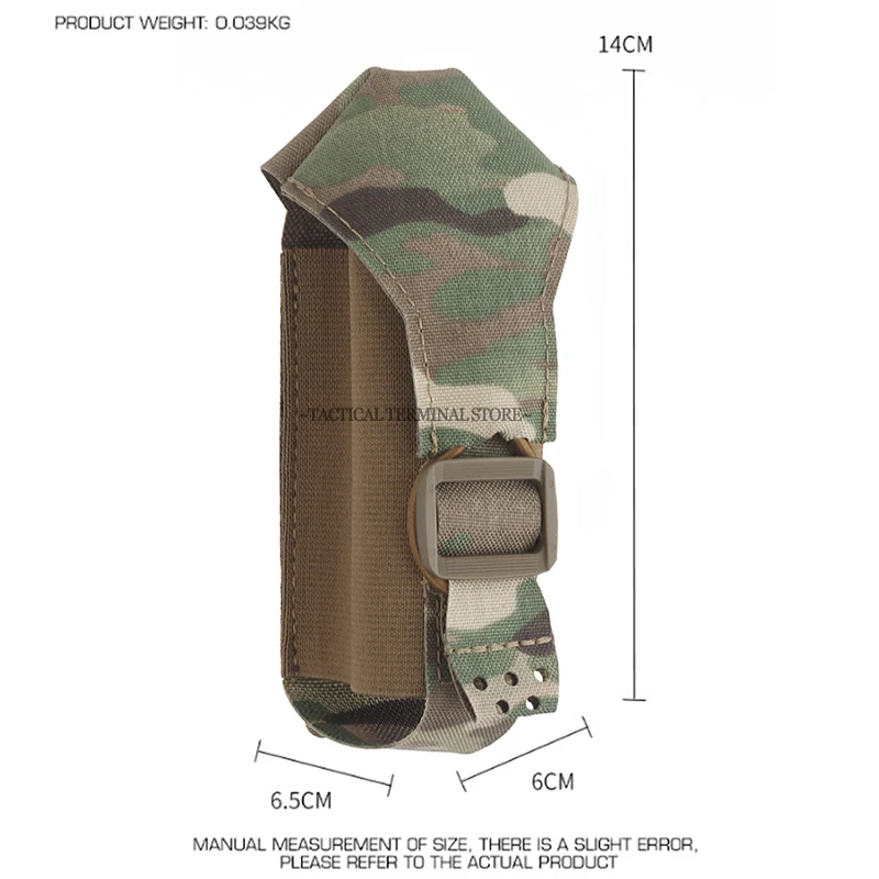 Smoke Grenade Tactical Pouch Outdoor Sports Single Molle Magazine Pouch Outdoor Sports Flashlight Holster Knife Key Storage Bag view 2