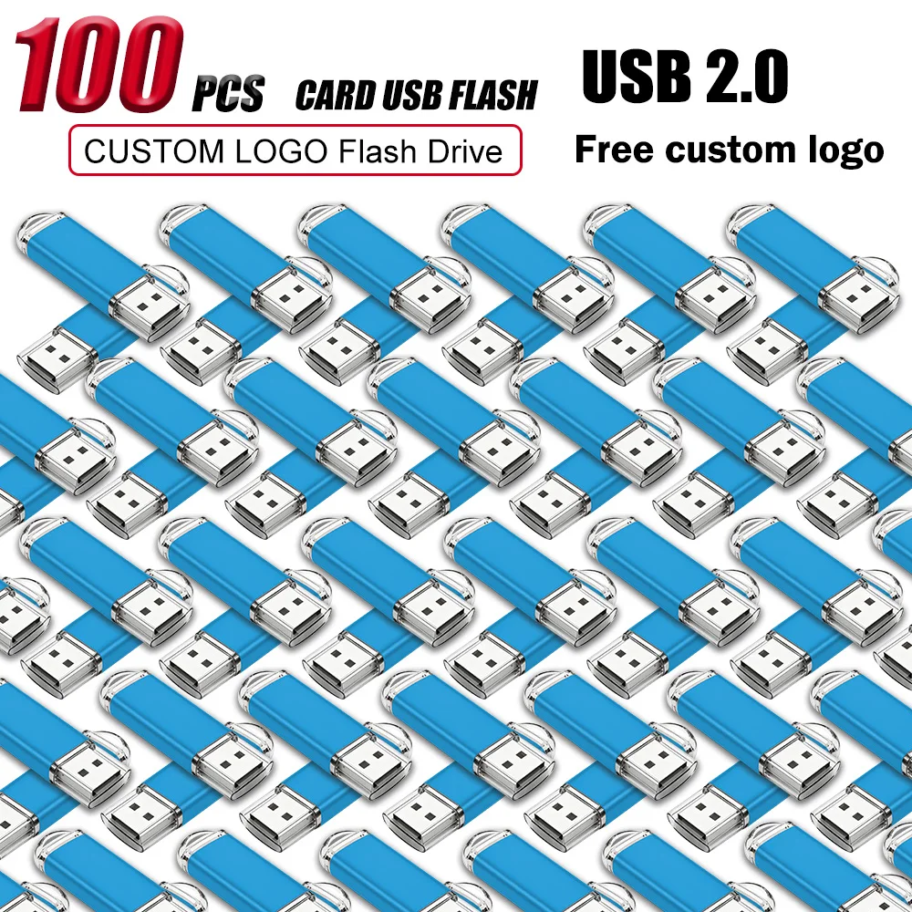 

100pcs/lot Free Logo metal USB Flash Drive 128GB 64GB 32GB 8GB 4GB memory Flash USB Stick pen drive 128mb 512mb PenDrive 2.0