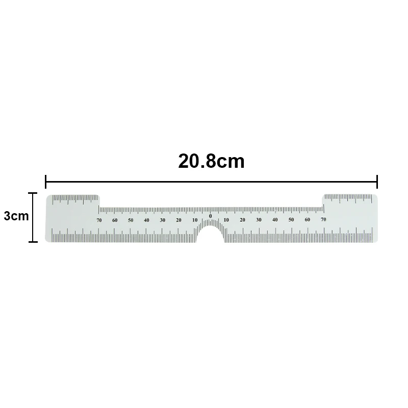 Regla desechable para cejas, herramienta de medición para Microblading, suministros de maquillaje permanente, accesorios PMU, 25 piezas
