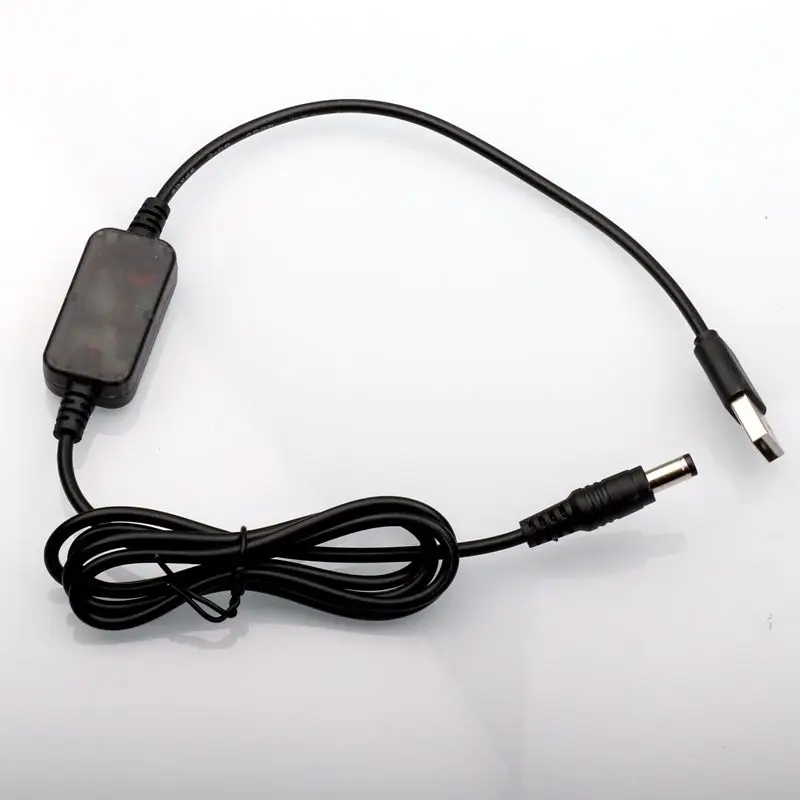 USB do DC 8.4V/12.6V kabel do ładowania konwerter USB kabel Adapter 5.5x2.1mm wtyczka do aparat Canon, Router, grzejnik