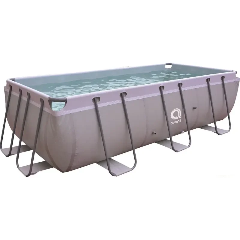 Jilong Avenli 12017 Outdoor Large Family Rectangular Inflatable Above Ground Pool Portable and Durable PVC 4mX2mX99cm