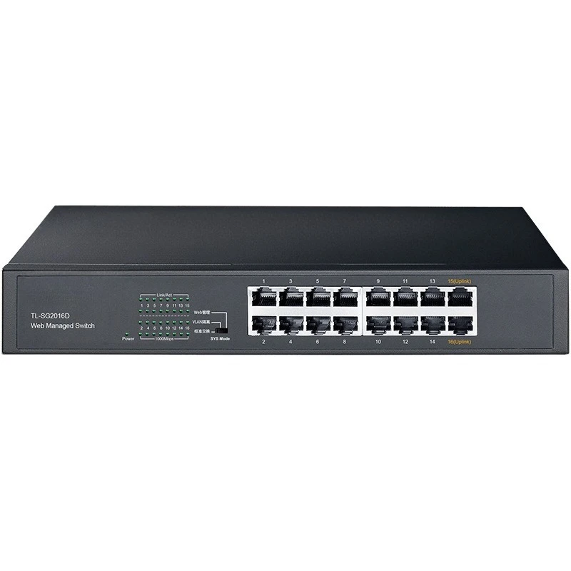 

Network switch 16-port full Gigabit Web network management monitoring and management enterprise TL-SG2016D