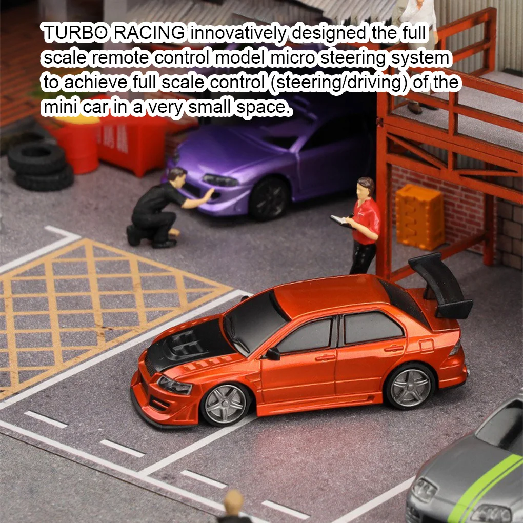 جديد توربو سباق 1/76 C76 شقة تشغيل سباق صغير RTR نموذج التحكم عن بعد على الطريق سيارة سطح المكتب لعب للعب الأطفال الكبار #2
