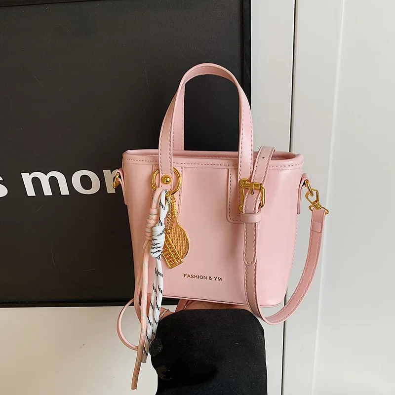 

2025 SS Textured Mini Bucket Bag Women's Luxury Handheld Crossbody Purse
