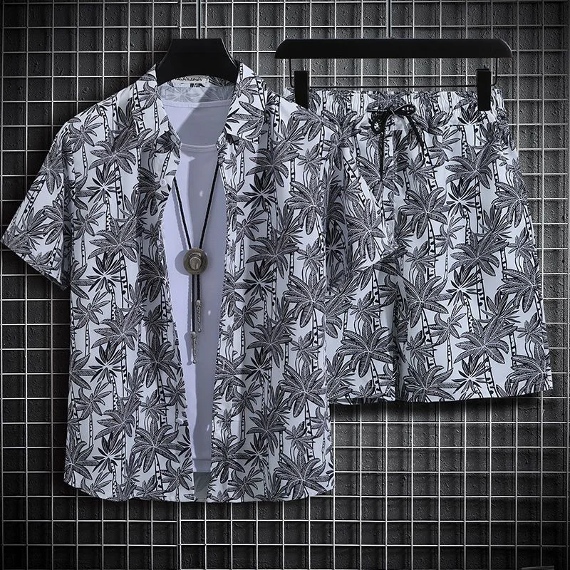 Haibinzoulu  Men's Short Sleeve Shirts Summer Loose Tops Beach Casual Men's Wear