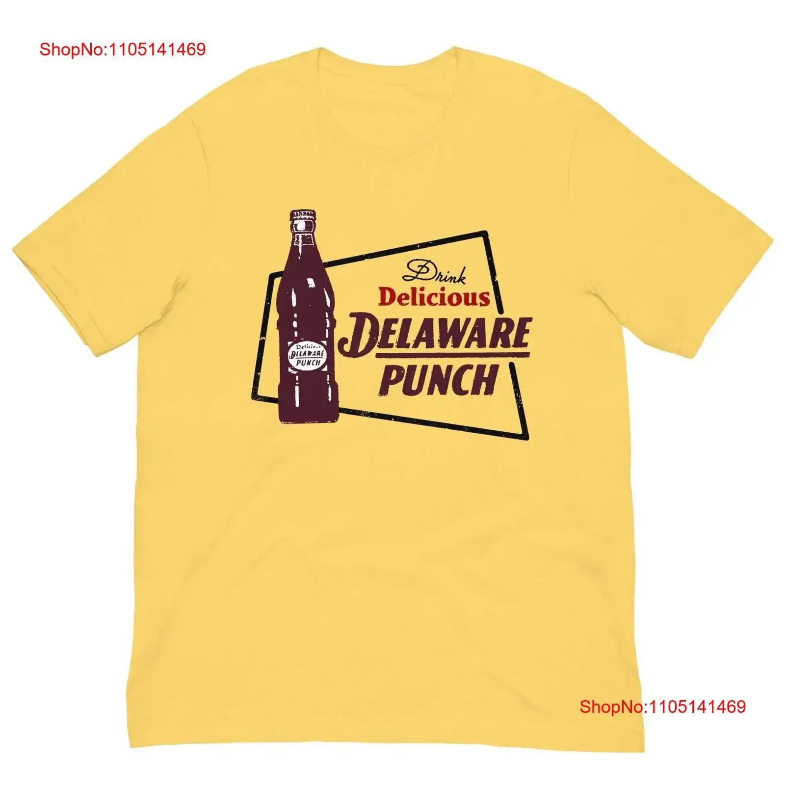 

Vintage Retro T Shirt Delaware Punch Cool Soda Pop For vintage Washed designer clothes Comfortable Slightly Unisex streetwear