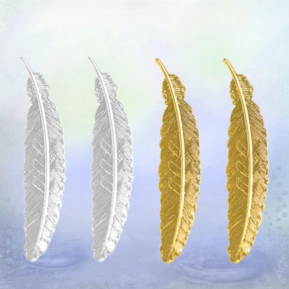 4Pcs Metal Bookmarks Vintage Exquisite Creative Design for Readers Students Writers Book Marks Gifts Metal Bookmarks