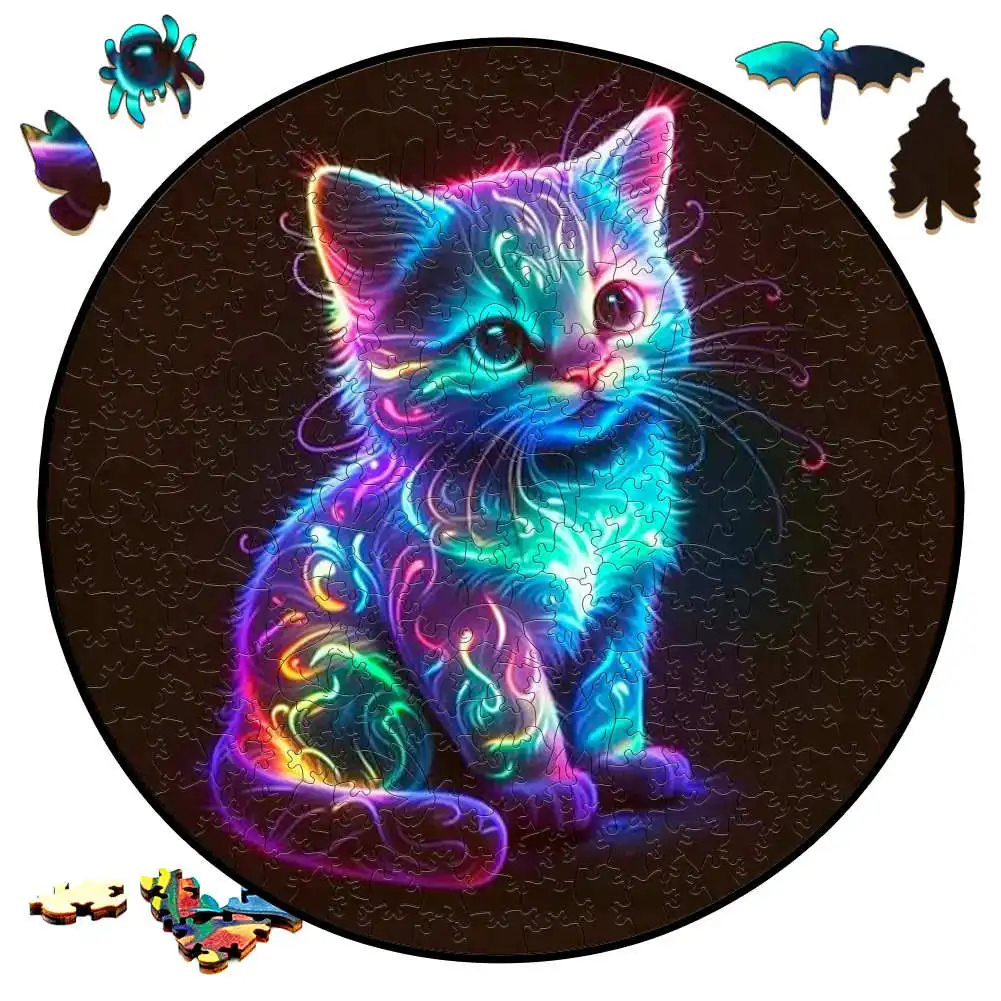 Puzzle décompressé en bois, tigre féroce, Animal, pour adultes et enfants, joli Dragon, Puzzle de haute qualité, Twister cérébral, jouets de fête en famille