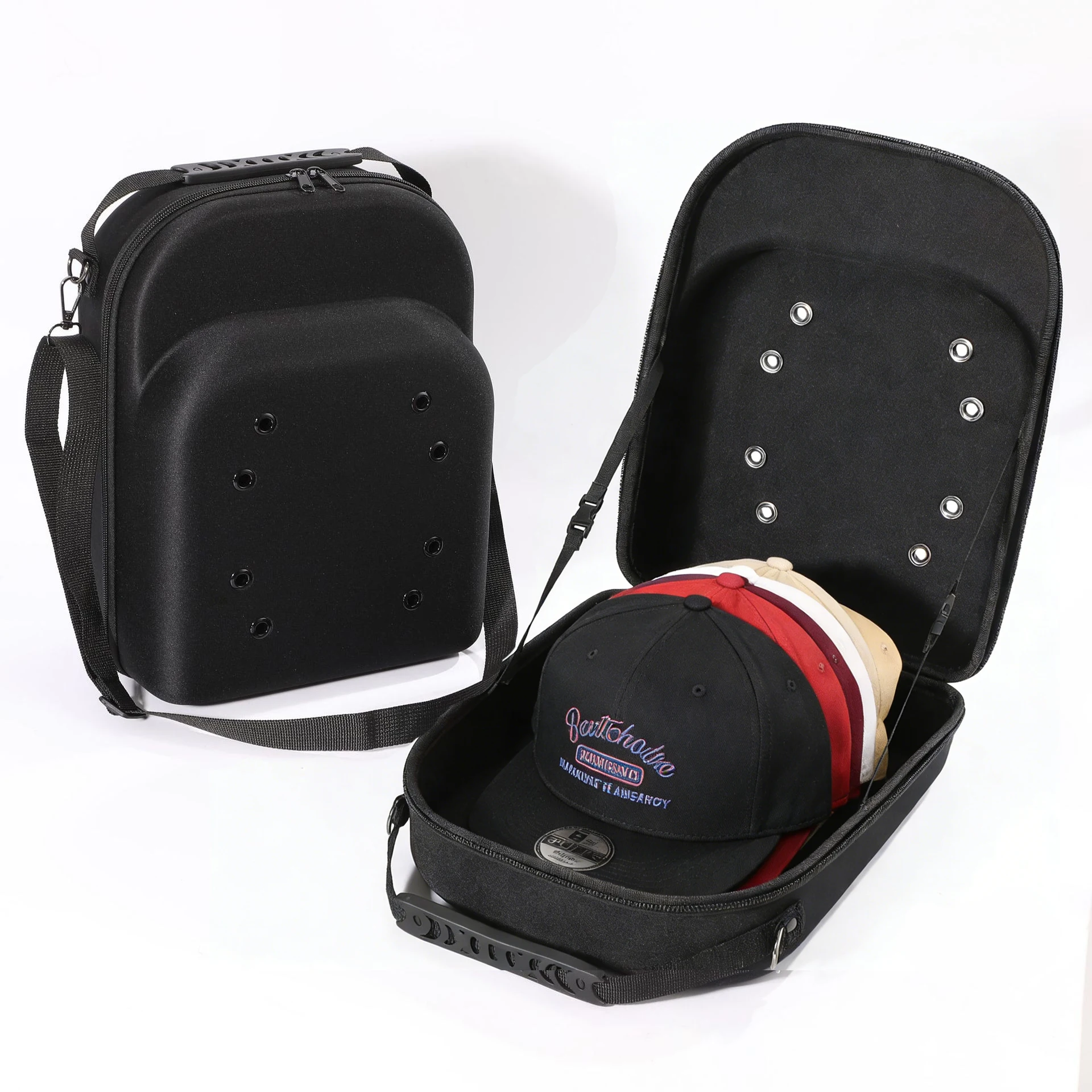 

Новая портативная ударопрочная водонепроницаемая сумка-органайзер EVA для бейсболок и кепок с козырьком, на одно плечо, через плечо, для путешествий