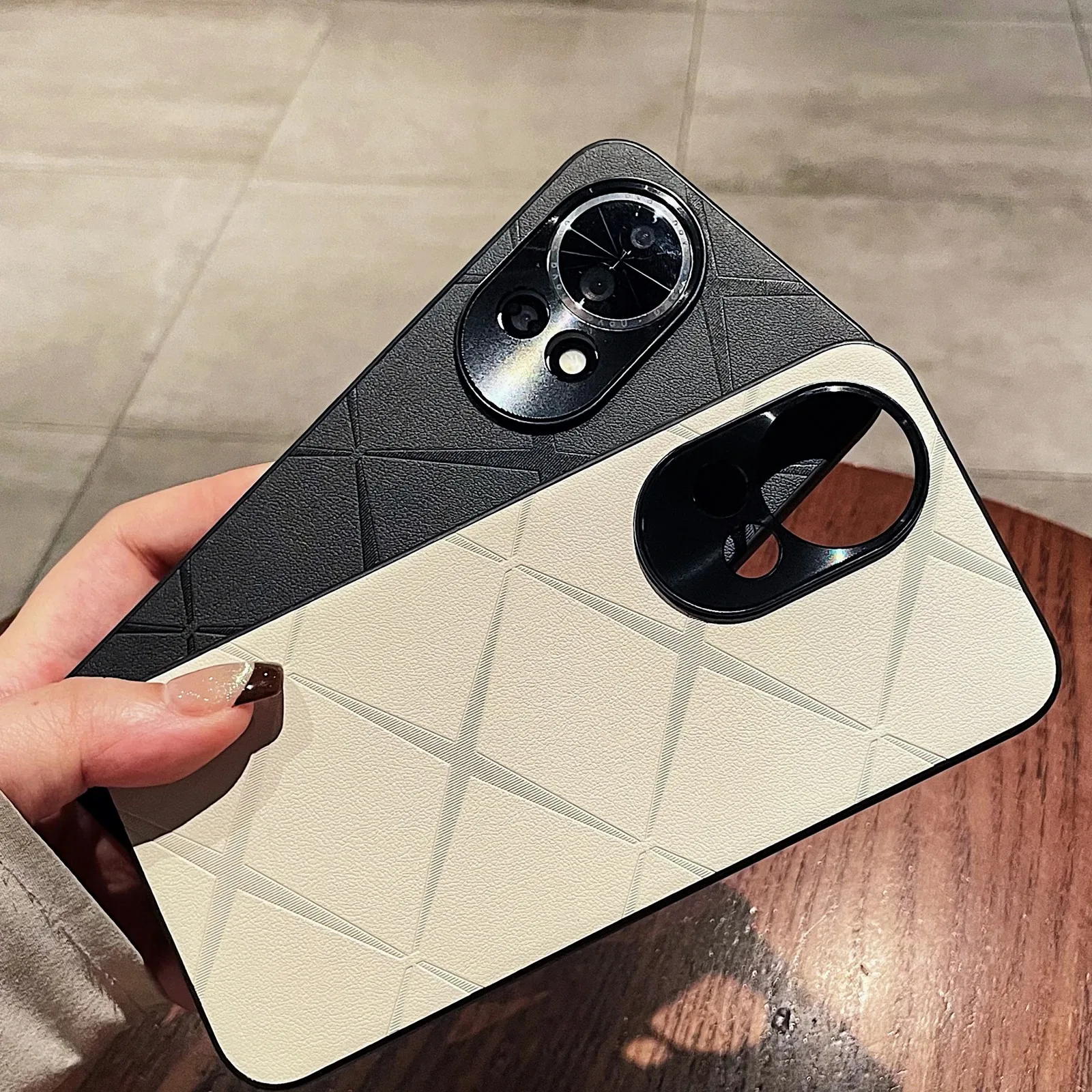For Huawei Nova 13 Pro Nova12 Case Luxury Leather Stripe Skin-friendly PC Back Cover For Huawei Nova 13Pro Shockproof  Funda