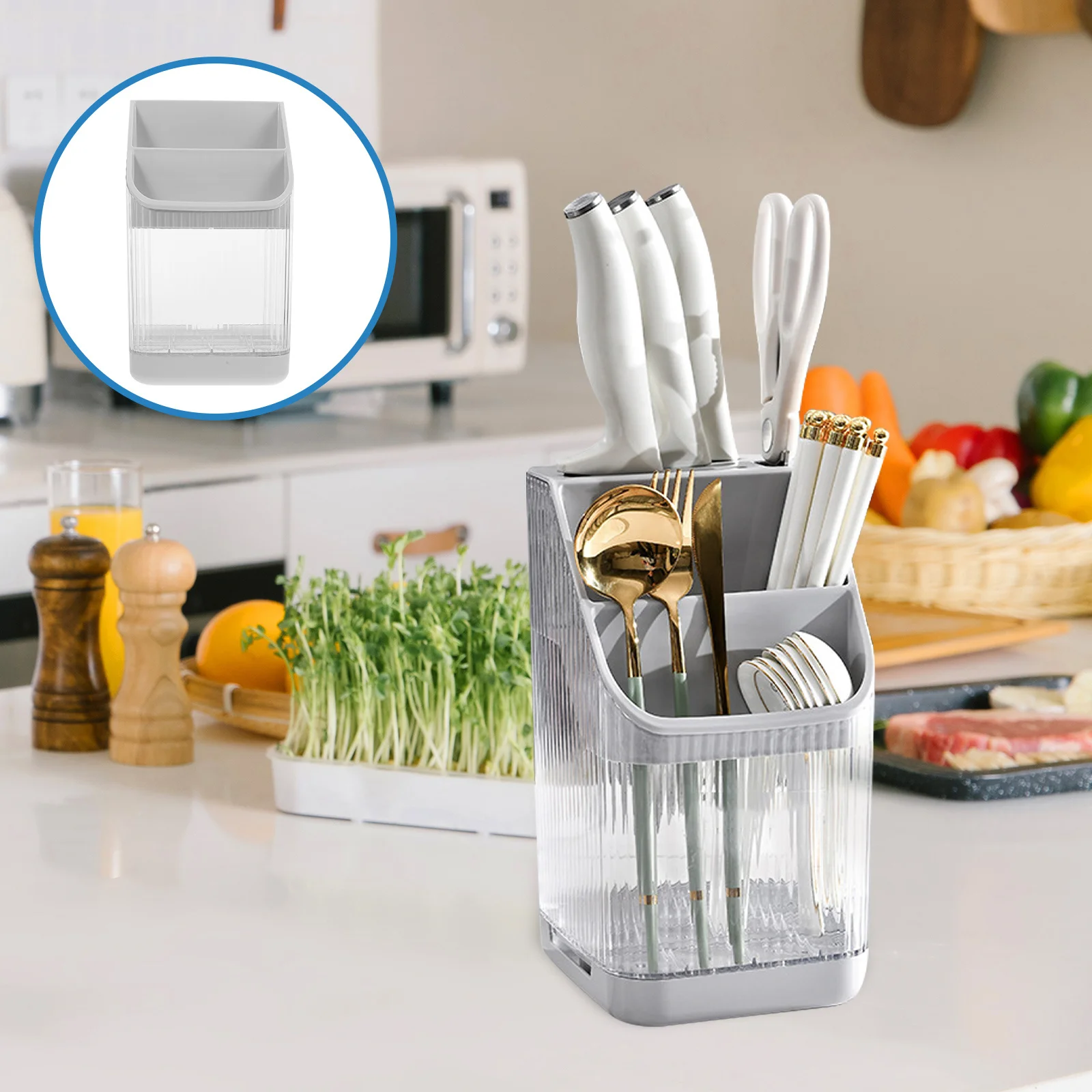 

Chopsticks Base Kitchen Tool Organizer Cutter Holder with Minimalist Design for Home and Restaurant Use