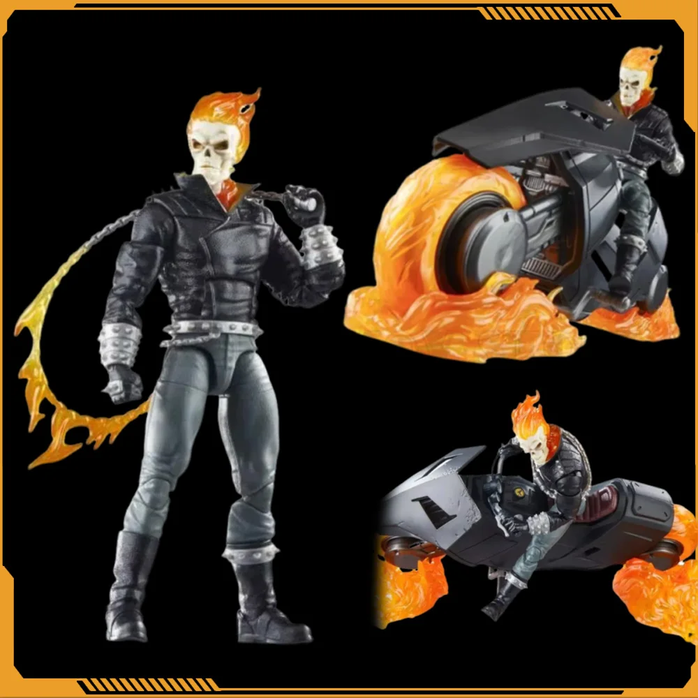 

Legends 85th Anniversary Exclusive Ghost Rider 6" Anime Figurine Action Figure Gk Collection Decorate Model Statue Toys Gifts