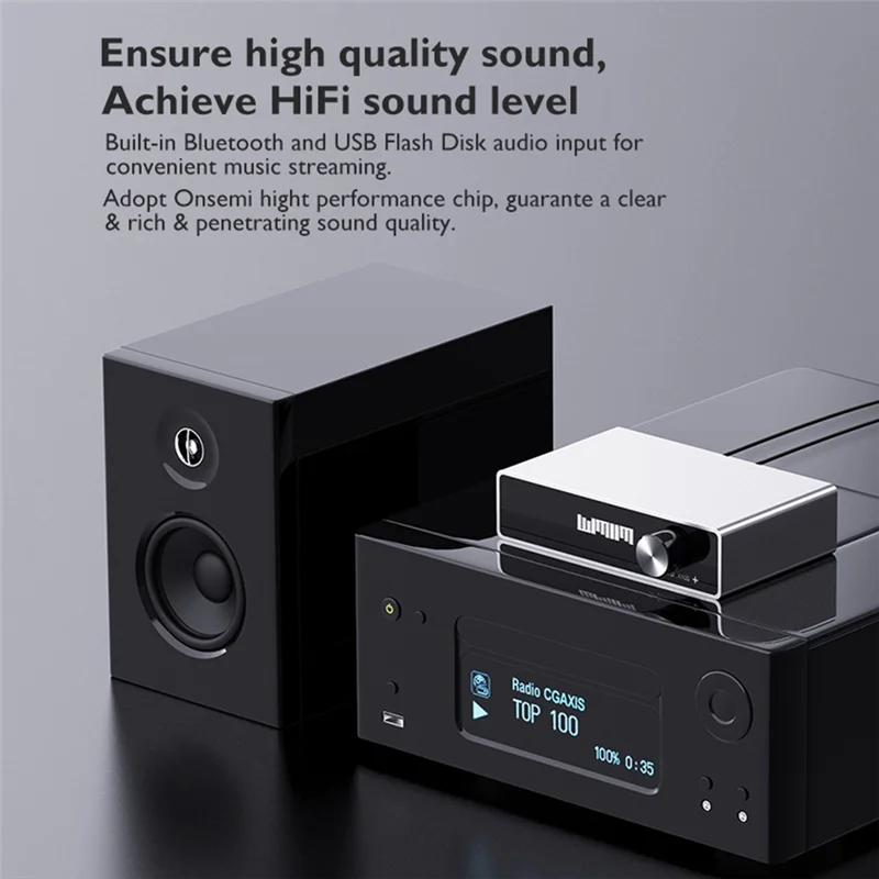 

-PQWN Usb DAC Headphone Amplifier I510b Hifi Decoder Support U Disk Lossless Playback Connected To Amplifier Bluetooth
