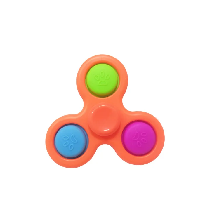 ใหม่ Fidget Spinner ง่าย Dimple Novelty Finger Spinner ของเล่น Fidget พลิก Sensory โต๊ะของเล่นความเครียด