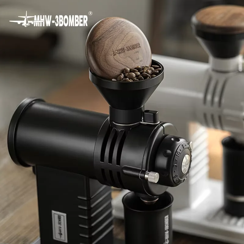 MHW-3BOMBER Customized Professional Coffee Tools Barista Accessories Shark Teeth Advanced Series Electric Coffee Grinder 2