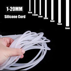 1-20mm Translucent Silicone Rod Industrial Sealing Soft Bar -60-240 Degree Acid Alkali Resistant Round Bending Cord 32ft/16FT